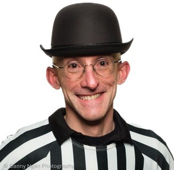 Ethan in referee stripes